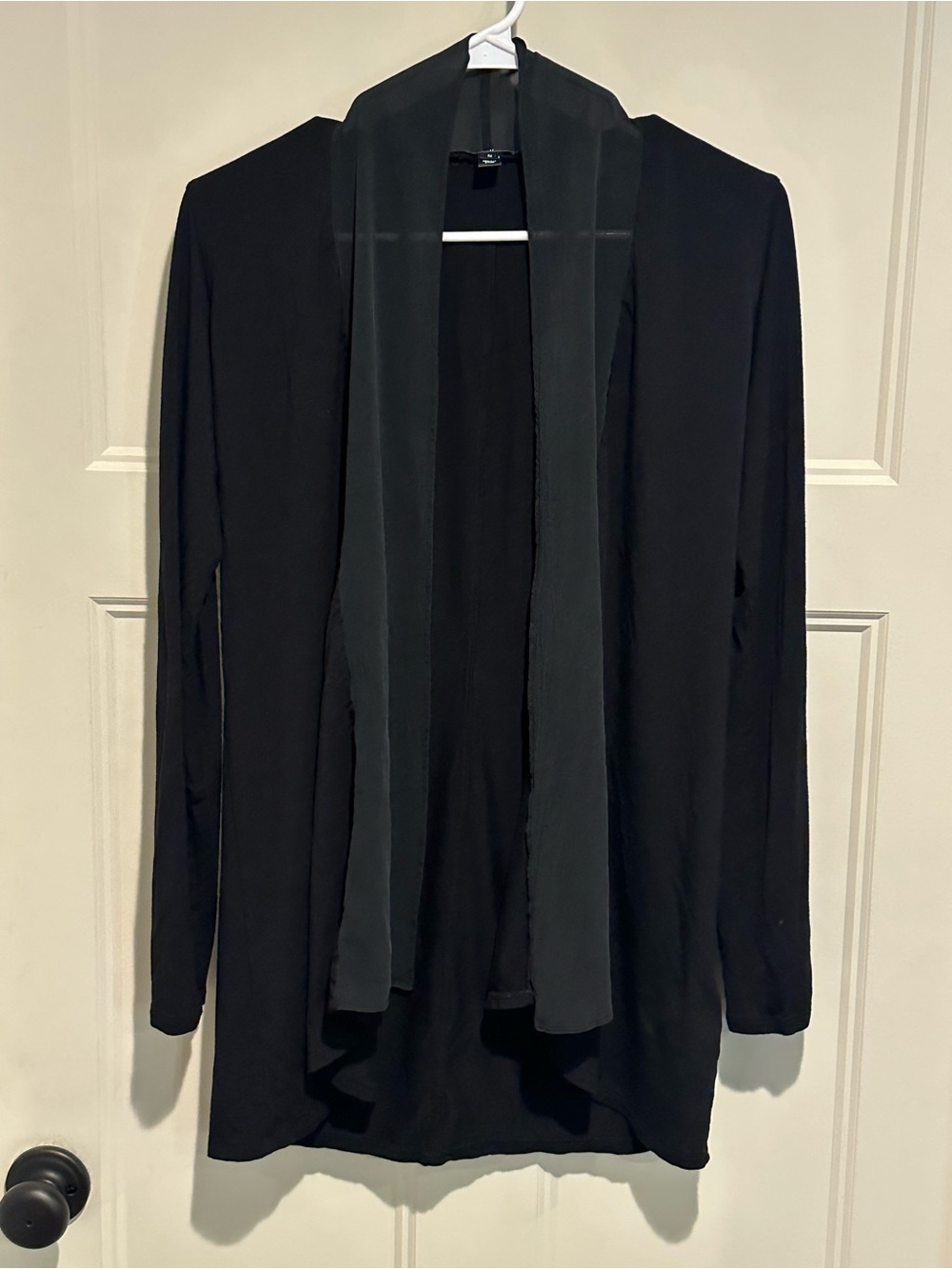 Ralph Lauren Black Open Front Knit Cardigan